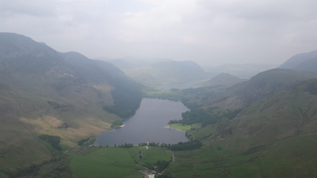 Buttermere Lake from the summit of Haystacks